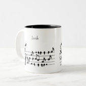 自由にカスタマイズ可能 ツートーンマグカップ (正面左)