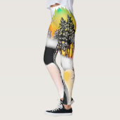 "自由にプレミアムアクティブ&ラウンジレギンス" レギンス (左)