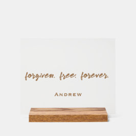 自由に与えられたモダン引用文をパーソナライズ アクリルサイン