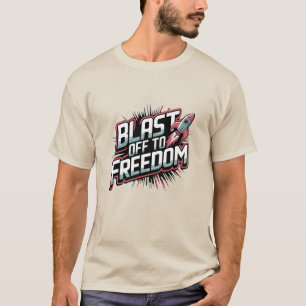 自由に吹き飛ばす Tシャツ