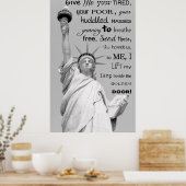 自由に呼吸することを切望。.... ポスター (キッチン)