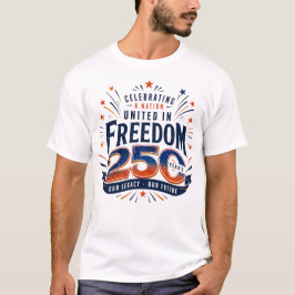 自由に団結 250年 愛国 Tシャツ