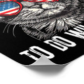 自由に好きなことをする 7月4日 猫 パトリオット ポスター (角)