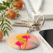 自由に引用文を開始感動的する キーホルダー (側面)