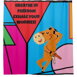 自由に息を吹き込んで心配を払え！ シャワーカーテン