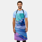 自由に流れる質感、高級抽象芸術アート。 エプロン (着用した状態)