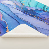 自由に流れる質感、高級抽象芸術アート。 シェルパブランケット (3/4)