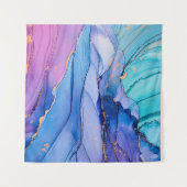 自由に流れる質感、高級抽象芸術アート。 タペストリー (正面(横))