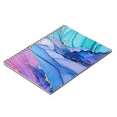 自由に流れる質感、高級抽象芸術アート。 ノートブック (左側)