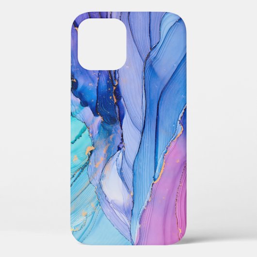 自由に流れる質感、高級抽象芸術アート。 Case-Mate iPhoneケース (裏面)