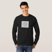 自由に生きて長生きを Tシャツ (正面フル)