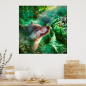 自由に生きる狼 ポスター (キッチン)