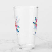 自由に生きる – 芸術的 Dragonfly タンブラーグラス (左)