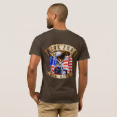 自由に生きろ、死ぬもんなら死ね、バイク愛国者、イーグル Tシャツ (裏面フル)