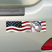 自由に耐えること バンパーステッカー (車上)