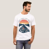 自由に走れ、野性的なバイク Tシャツ (正面フル)
