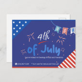 自由に輝け! インビテーションポストカード (正面/裏面)