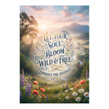 自由に野に咲く心 Nature Poster