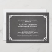 自由に|の卒業のパーティの招待状があって下さい 招待状 (裏面)