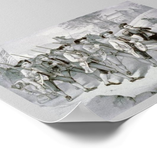 自由のために戦うために行進すること ポスター (角)