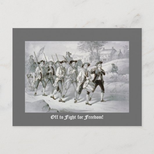 自由のために戦う! ポストカード (正面)