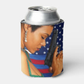 自由のために背が高く安定して立つ！ 缶クーラー (缶正面)