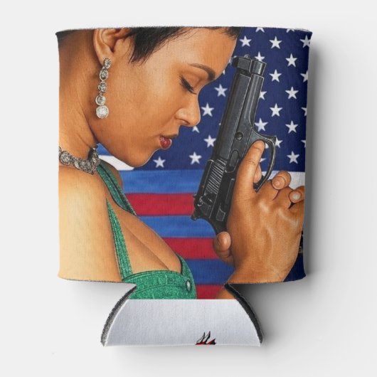 自由のために背が高く安定して立つ！ 缶クーラー (正面)