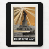 自由のために~は海軍に入隊する マウスパッド (正面)