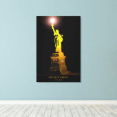 自由のためのスタンド：自由の像キャンバス印刷 キャンバスプリント (インサイチュ (ウッドフロア))