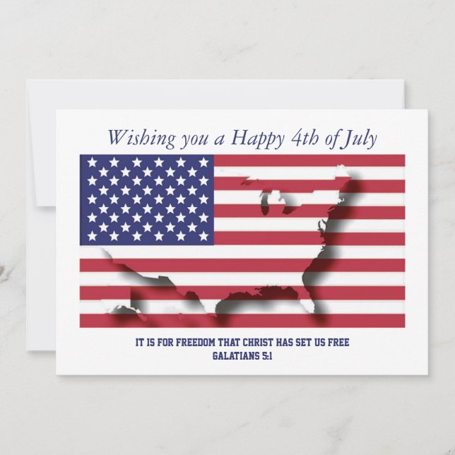 自由のための愛国的な4th 7月キリストは私たちを自由にする (正面)