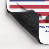 自由のための愛国的な4th 7月キリストは私たちを自由にする マウスパッド (コーナー)