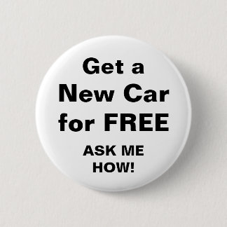 自由のための新しい車を得て下さい 缶バッジ