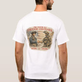 自由のための時計 Tシャツ (裏面)