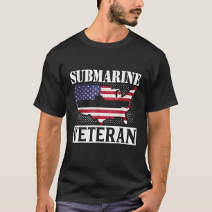 自由のための潜水艦退役軍人戦う愛国者の獣医 Tシャツ