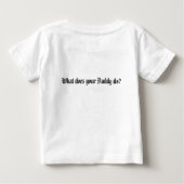 自由のための私のお父さんの戦い..... ベビーTシャツ (裏面)