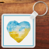 自由のない生活引用文ウクライナ キーホルダー (裏面)