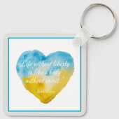 自由のない生活引用文ウクライナ キーホルダー (裏面)