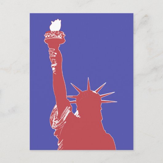 自由のはがき像 ポストカード (正面)