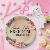 「自由のような味」フローラ離婚パーティー ペーパープレート (パーティー)