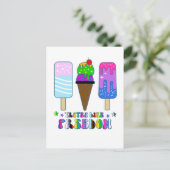 自由のような好み – LGBTQ+平等 ポストカード (スタンド正面)