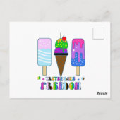 自由のような好み – LGBTQ+平等 ポストカード (裏面)