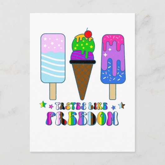 自由のような好み – LGBTQ+平等 ポストカード (正面)