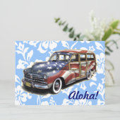 自由のウッディハワイアンパーティー招待状 招待状 (スタンド正面)