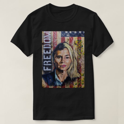 自由のコスト - アメリカ愛国者アート Tシャツ (デザイン正面)
