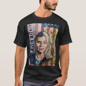 自由のコスト - アメリカ愛国者アート Tシャツ (正面)