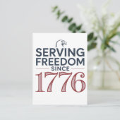 自由のサービス 1776年から続く 4日7月 250周年記念 ポストカード (スタンド正面)