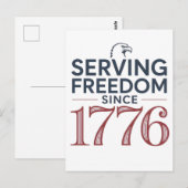 自由のサービス 1776年から続く 4日7月 250周年記念 ポストカード (正面/裏面)