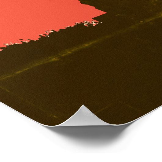 自由のシルエットアートポップ・アートの像 ポスター (角)