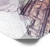 自由のスケッチ像 ポスター (角)