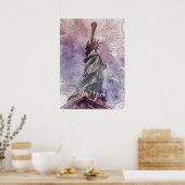 自由のスケッチ像 ポスター (キッチン)